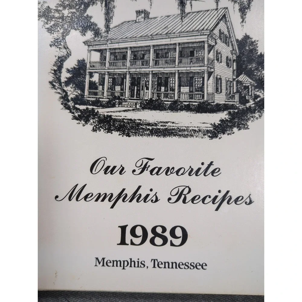 1989‎ Our Favorite Memphis Recipes Cookbook Tual Realty Vintage Tennessee